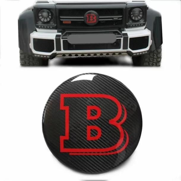 - logo & Emblems - Karbonowa nakładka na przedni grill Mercedes-Benz - 1 - Wzbogać swojego Mercedesa o stylową nakładkę z włókn