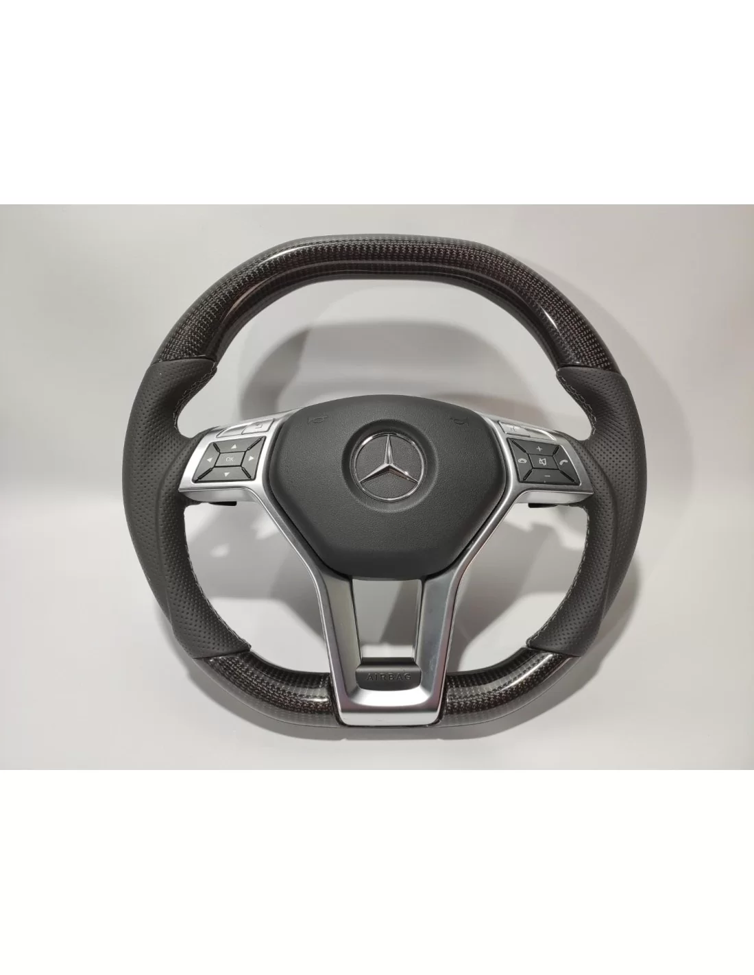  - Steering Wheels - Mercedes-Benz W204 W212 C E AMG W218 W207 W172 SLK SL Steering Wheel Carbon Leather - 1 - Upgrade to the Me
