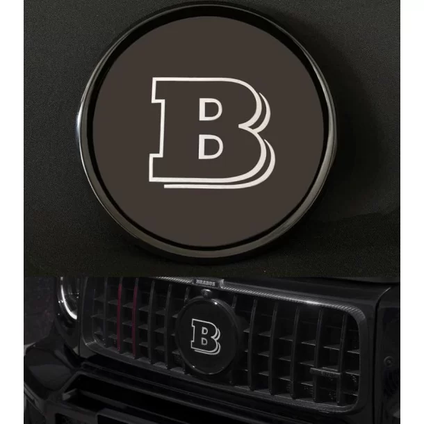  - Logos & Emblems - 塑料 Brabus 前格栅徽章，适用于梅赛德斯-奔驰 G-Wagon C 级轿车 W463a W464 - 1 - 在 Tuneverse 购买适用于梅赛德斯-奔驰 G-Wagon C 级轿车 W463a 的独家塑