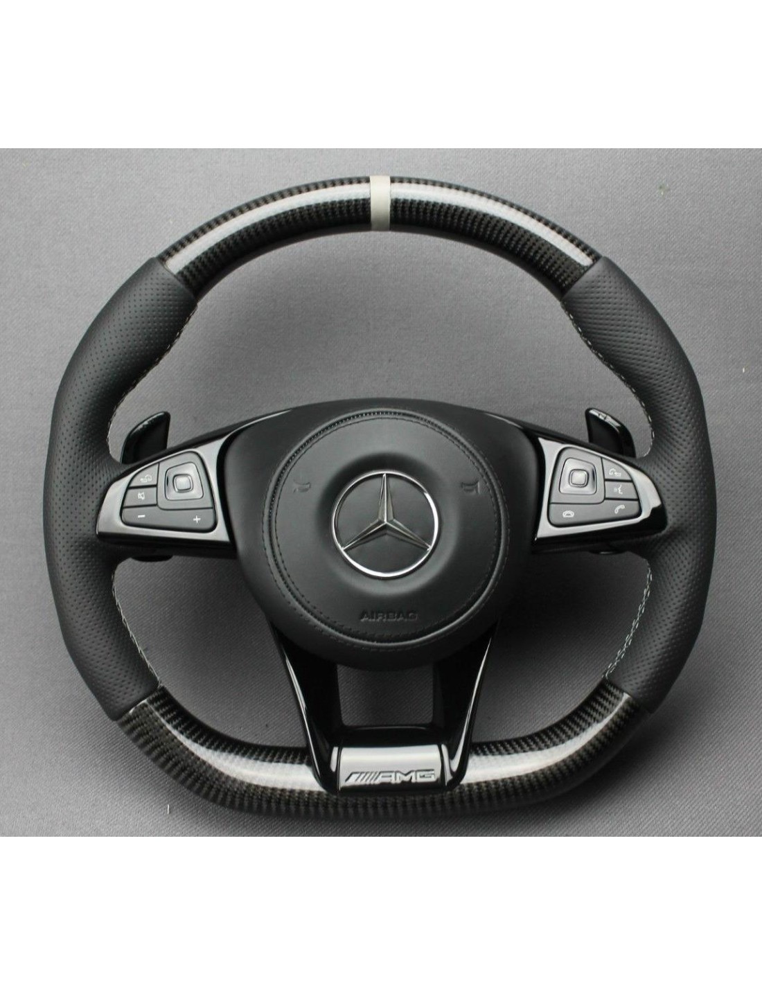 - Steering Wheels - Mercedes-Benz W176 C117 W205 W213 X156 W166 W222 S AMG Volante em Couro Carbono - 1 - Melhore a sua experiê - Steering Wheels - Mercedes-Benz W176 C117 W205 W213 X156 W166 W222 S AMG Volante em Couro Carbono - 1 - Melhore a sua experiê