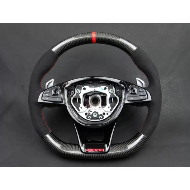  - Steering Wheels - Mercedes-Benz W176 C117 W205 W213 X156 W166 W222 S AMG Кермо Carbon Alcantara - 1 - Купуйте кермо Mercedes-
