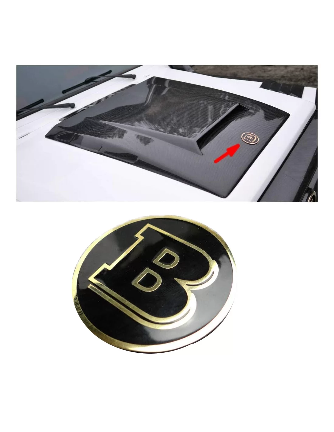 - logo & Emblems - Złota plakietka na maskę Mercedes-Benz W463 G-Class 57mm - 1 - Ulepsz swoją Klasę G dzięki tej 57-milimetrow  - logo & Emblems - Złota plakietka na maskę Mercedes-Benz W463 G-Class 57mm - 1 - Ulepsz swoją Klasę G dzięki tej 57-milimetrow