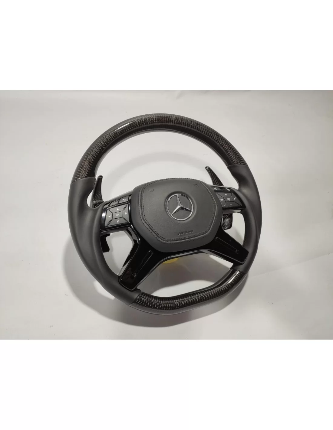 - Steering Wheels - Mercedes-Benz ML W166 GL GLS GLE W292 G W463 W212 E Ratt Kolfiberläder - 2 - Uppgradera din Mercedes-Benz m  - Steering Wheels - Mercedes-Benz ML W166 GL GLS GLE W292 G W463 W212 E Ratt Kolfiberläder - 2 - Uppgradera din Mercedes-Benz m