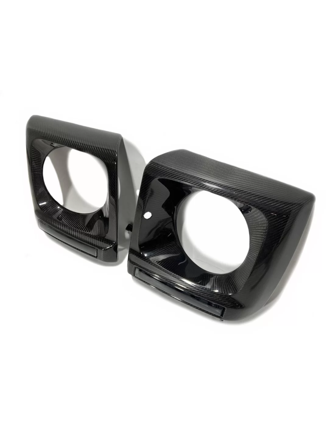 - Mercedes-Benz - Voorste koplampkap met LED's in koolstofvezel Set voor Mercedes-Benz W463 G-Wagon - 4 - Upgrade je Mercedes-B  - Mercedes-Benz - Voorste koplampkap met LED's in koolstofvezel Set voor Mercedes-Benz W463 G-Wagon - 4 - Upgrade je Mercedes-B