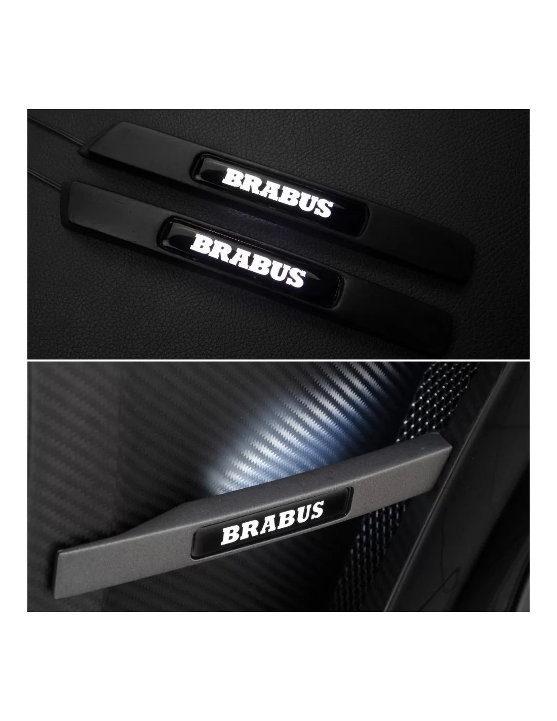  - logo & Emblems - Podświetlane błotniki boczne z włókna szklanego Brabus Widestar Mercedes G-Class W463 - 1 - Wzbogać swojego 
