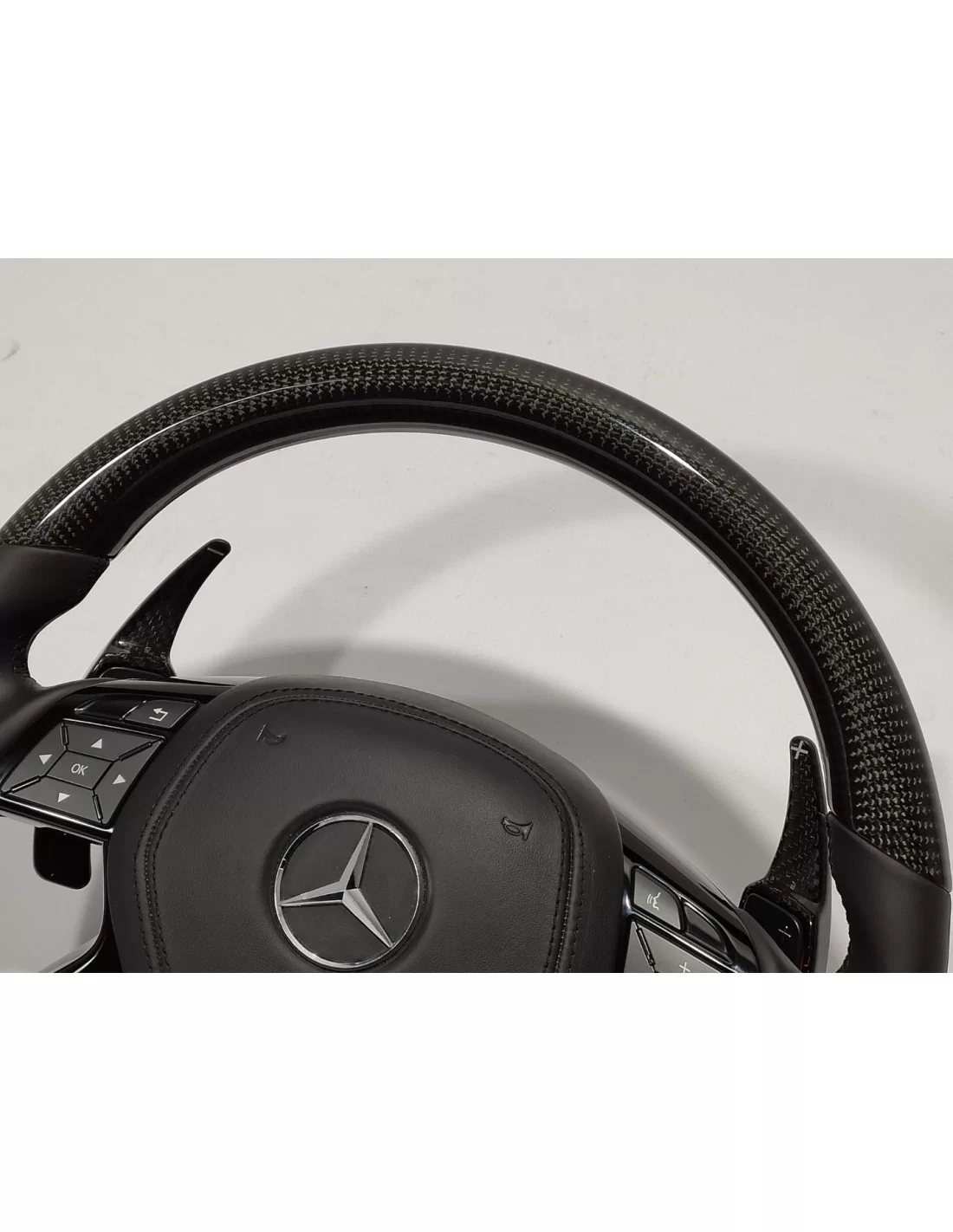 - Steering Wheels - Mercedes-Benz ML W166 GL GLS GLE W292 G W463 W212 E Кермо з карбонової шкіри - 5 - Оновіть свій Mercedes-Be  - Steering Wheels - Mercedes-Benz ML W166 GL GLS GLE W292 G W463 W212 E Кермо з карбонової шкіри - 5 - Оновіть свій Mercedes-Be