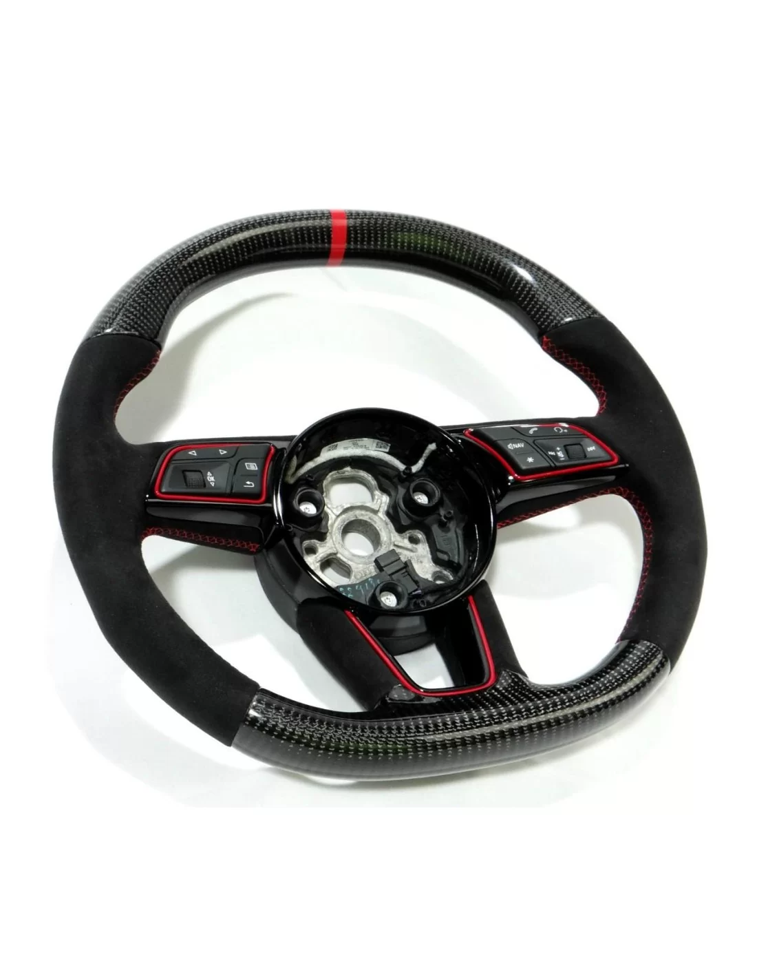  - Steering Wheels - Audi RS4 RS5 RS3 S3 S4 S5 A5 A4 Stuur Carbon Alcantara - 4 - Audi RS4 RS5 RS3 S3 S4 S5 A5 A4 Stuur Carbon A