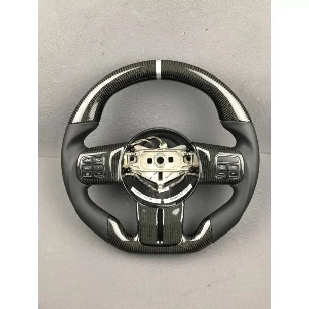  - Steering Wheels - Jeep Stuur Carbon Leer - 1 - Transformeer je Jeep met ons stijlvolle Carbon Lederen Stuur bij Tuneverse! Ge