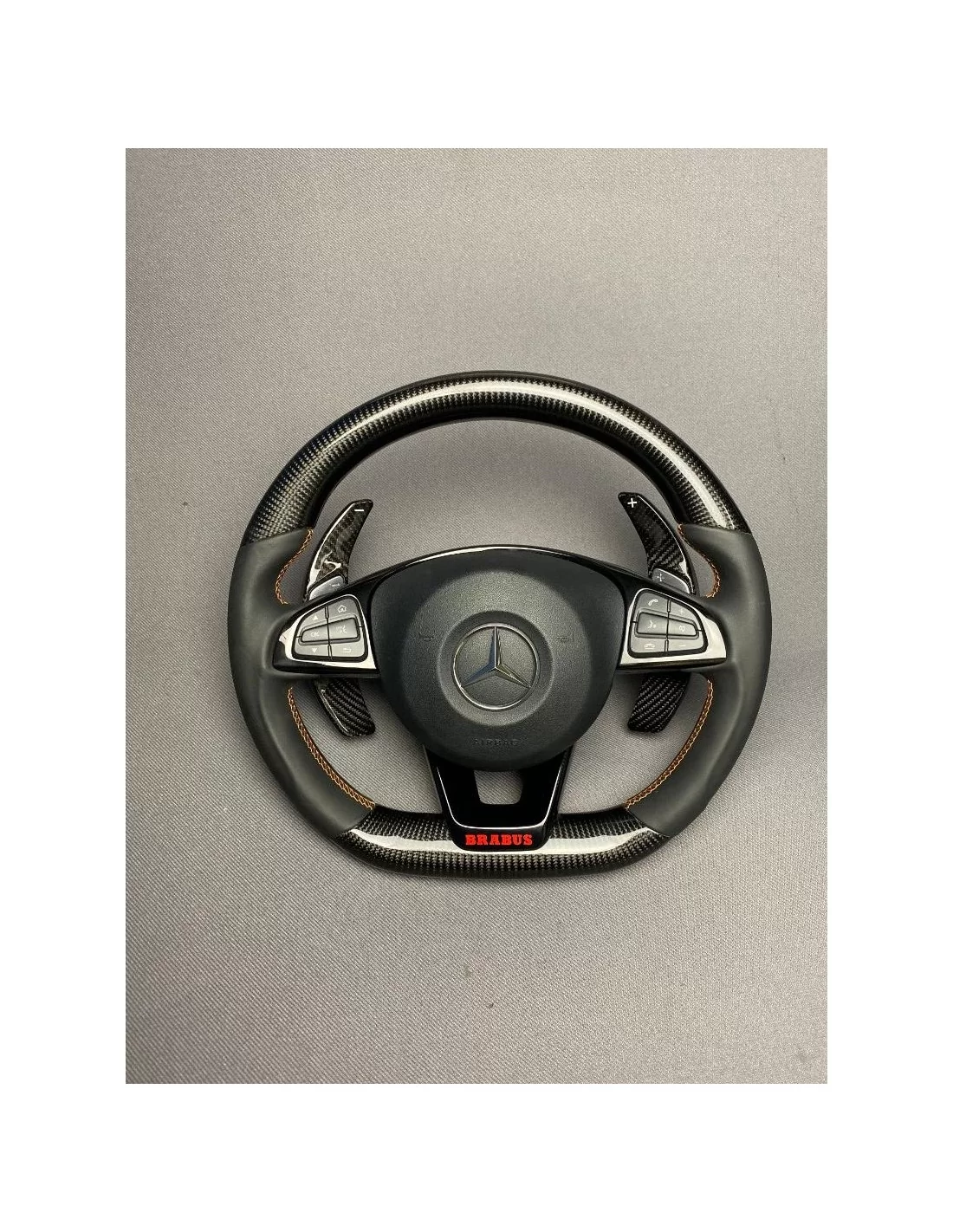  - Volant - Volant BRABUS en fibre de carbone pour Mercedes-Benz W205 W213 Classe C Classe E GLA GLS GLE CLA AMG Pack - 4 - Mode