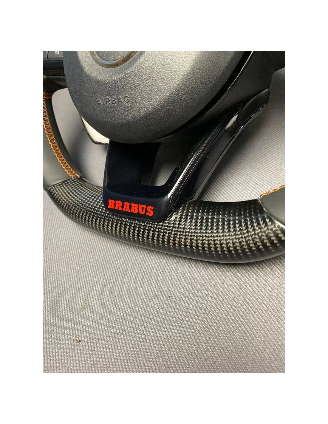  - Steering Wheels - Koolstofvezel BRABUS Stuurwiel voor Mercedes-Benz W205 W213 C-Klasse E-Klasse GLA GLS GLE CLA AMG Pack - 5 