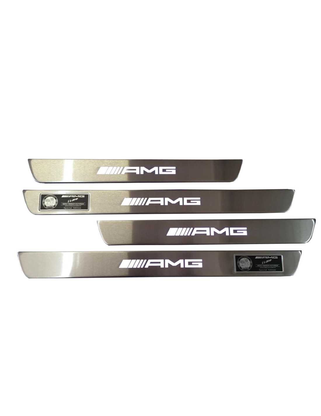 - logo & Emblems - Jeu de seuils de porte éclairés par LED Mercedes-Benz - 1 - Améliorez votre Mercedes-Benz avec cet ensemble   - logo & Emblems - Jeu de seuils de porte éclairés par LED Mercedes-Benz - 1 - Améliorez votre Mercedes-Benz avec cet ensemble