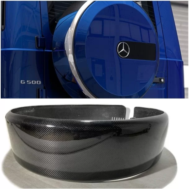 メルセデスベンツW463A W464 Gクラス用カーボンファイバー製リアホイールスペアリングカバー Mercedes-Benz, Mercedes-Benz G-Class 2018+ (W463A), Tuning & Exterior, G-Class