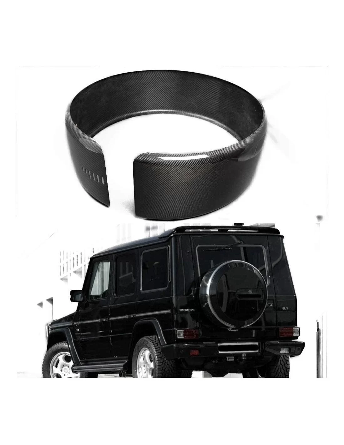 メルセデスベンツW463A W464 Gクラス用カーボンファイバー製リアホイールスペアリングカバー Mercedes-Benz, Mercedes-Benz G-Class 2018+ (W463A), Tuning & Exterior, G-Class