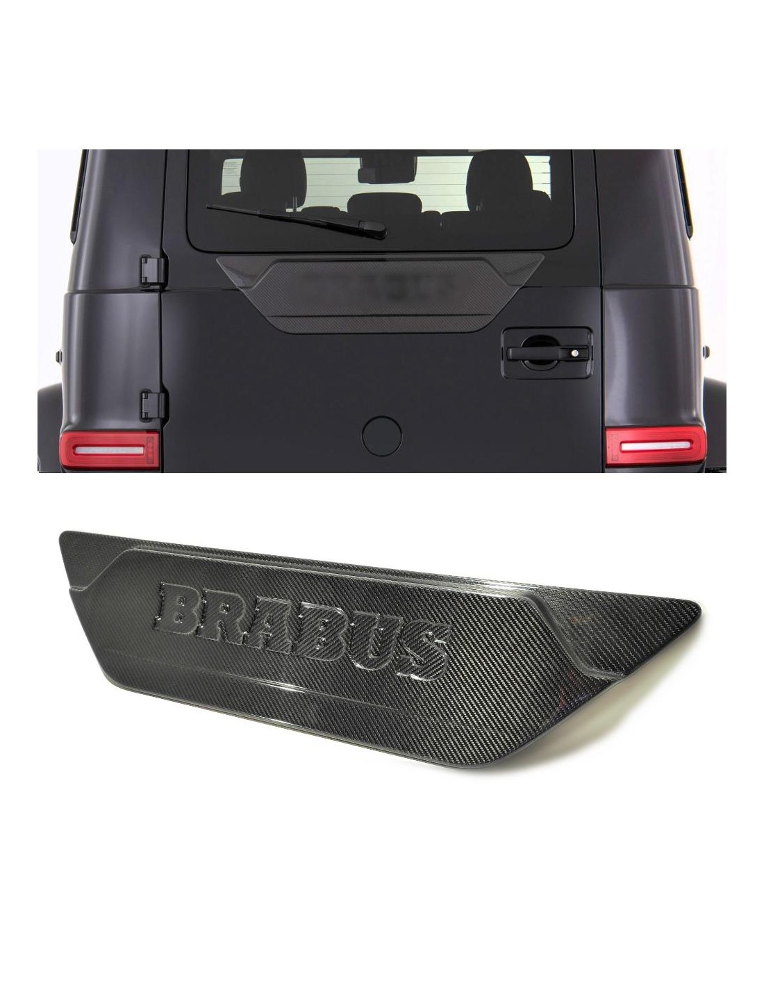 Carbon fiber Brabus rear door attachment for Mercedes-Benz W463A G-Class Mercedes-Benz, Mercedes-Benz G-Class 2018+ (W463A), Ext Carbon fiber Brabus rear door attachment for Mercedes-Benz W463A G-Class Mercedes-Benz, Mercedes-Benz G-Class 2018+ (W463A), Ext