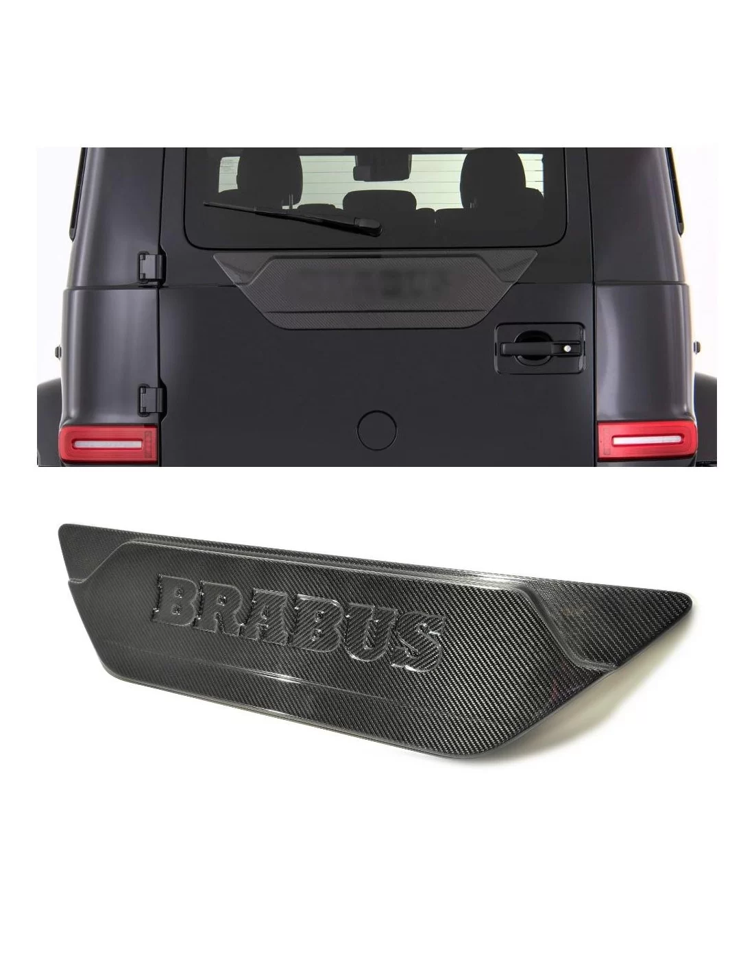 メルセデス・ベンツ W463A Gクラス用 カーボンファイバー製ブラバス製リアドアアタッチメント Mercedes-Benz, Mercedes-Benz G-Class 2018+ (W463A), Tuning & Exterior, G-Class 
