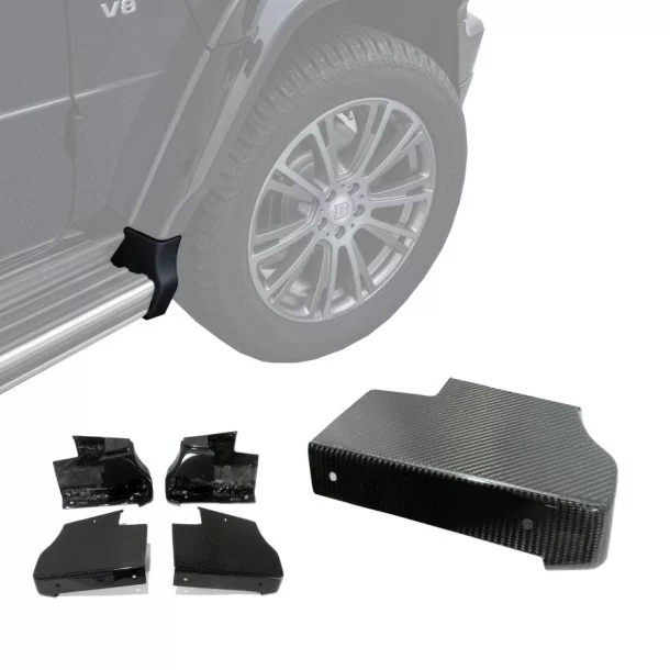 - Mercedes-Benz - Carbon fiber side steps hoekflappen randen voor Mercedes-Benz W463a W464 - 1 - Koop de Carbon Fiber Side Step