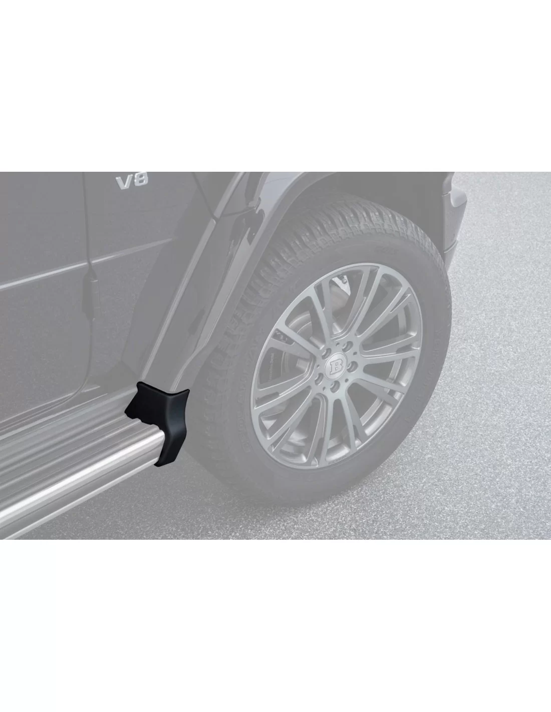  - Mercedes Benz - Карбонові накладки на кути бокових підніжок для Mercedes-Benz W463a W464 - 2 - Купуйте карбонові підніжки для