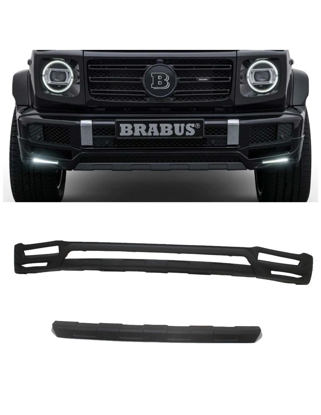  - Mercedes Benz - Parachoques delantero de fibra de vidrio labio spoiler para Mercedes-Benz W463a W464 G500 - 1 - ¡Comprar Aler