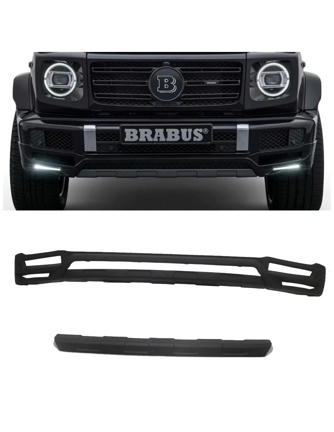  - Mercedes Benz - Parachoques delantero de fibra de vidrio labio spoiler para Mercedes-Benz W463a W464 G500 - 1 - ¡Comprar Aler