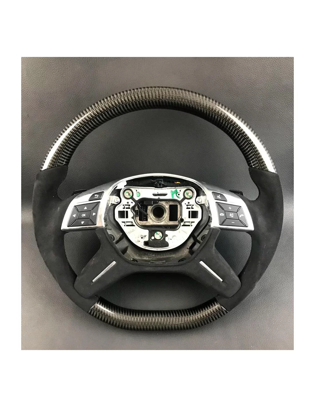  - Steering Wheels - Mercedes-Benz ML W166 GL GLS GLE G W463 W212 E Кермо з карбонової алькантари - 1 - Купуйте кермо Mercedes-B