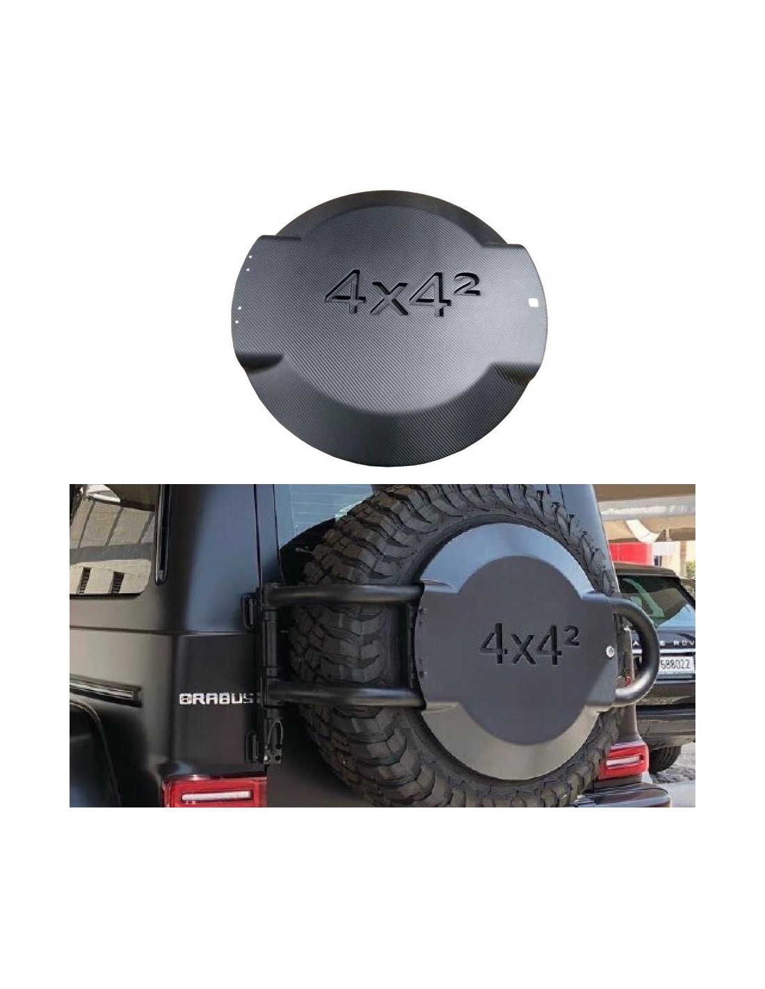  - Mercedes Benz - Osłona tylnego koła zapasowego z włókna węglowego dla Mercedes-Benz W463a W464 G-Wagon 4x4 Squared - 1 - Ulep
