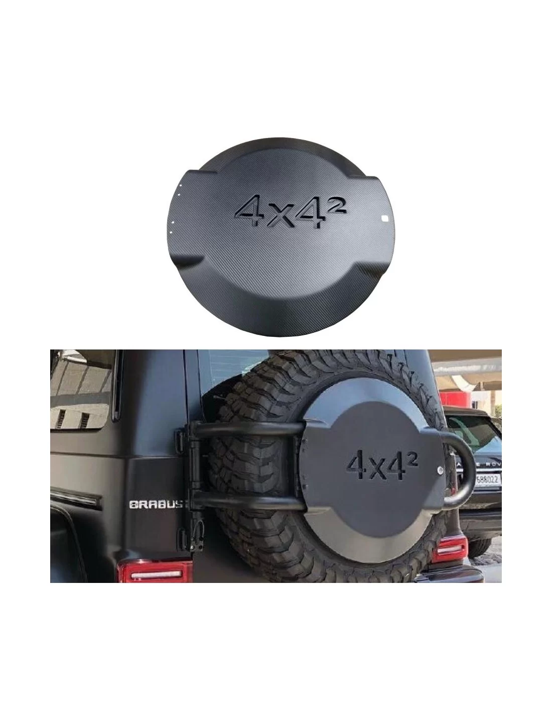  - Mercedes-Benz - 用于梅赛德斯-奔驰 W463a W464 G-Wagon 4x4 Squared 的碳纤维后备胎罩 - 1 - 使用碳纤维后备胎罩升级您的奔驰 W463A 4x4 Squared。增强时尚感和保护性。立即购买！✈️❗️