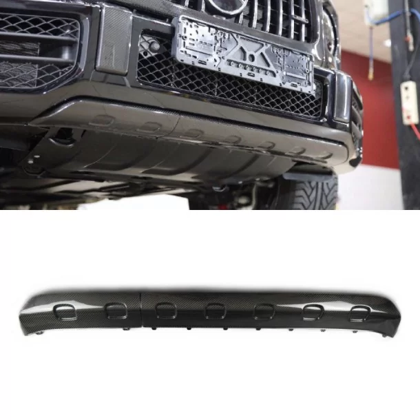  - Mercedes Benz - Spoiler anteriore in fibra di carbonio Lip spoiler AMG per Mercedes-Benz classe G w463a - 1 - Elevate la vost