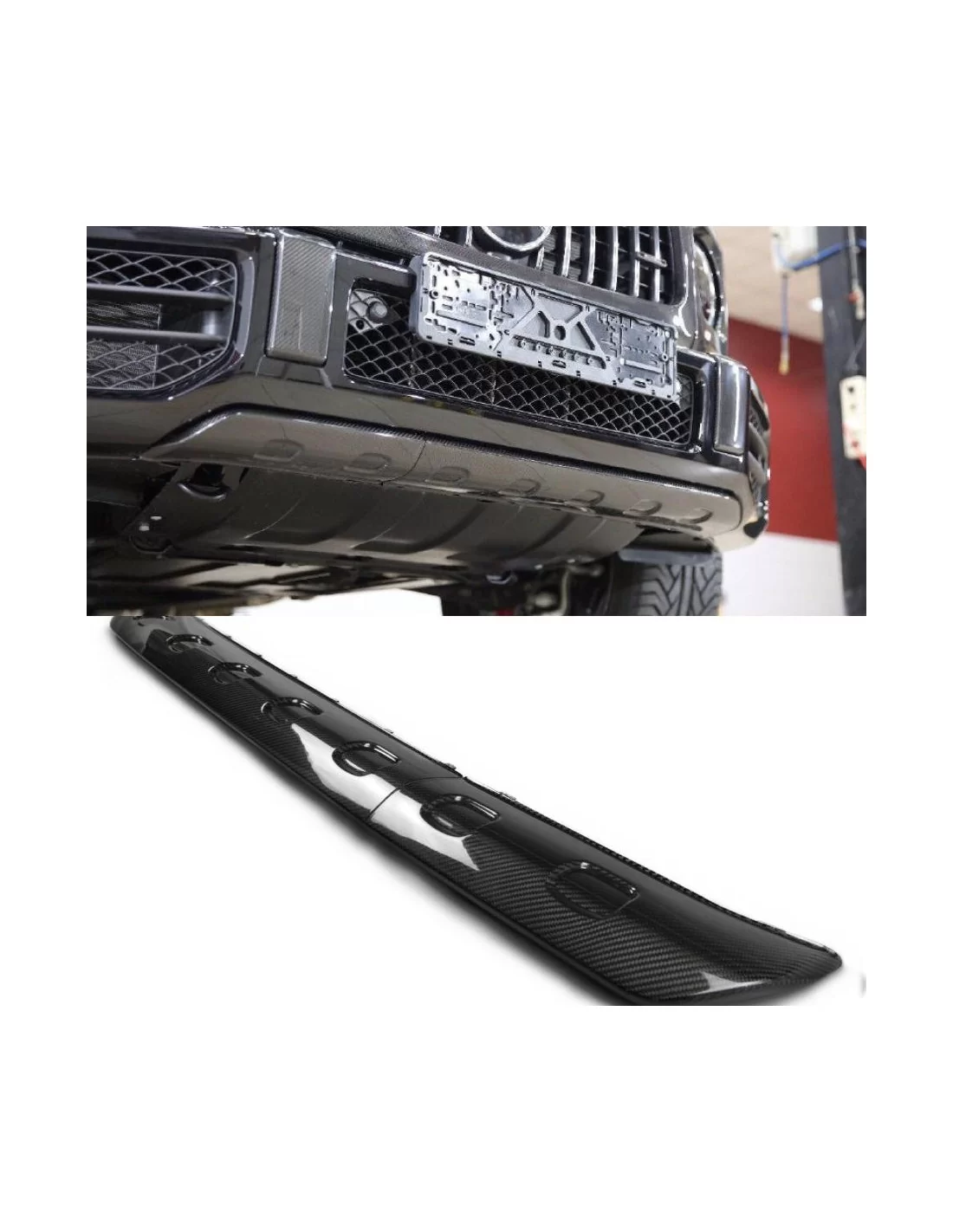  - Mercedes-Benz - Carbon fiber front Lip spoiler diffuser AMG for Mercedes-Benz G-class w463a - 14 - Elevate your Mercedes-Benz