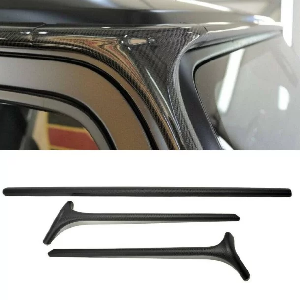  - Mercedes-Benz - 适用于梅赛德斯-奔驰 G 级 W463A W464 的碳纤维前窗框盖（A 柱），3 件套 - 1 - 使用时尚的碳纤维前窗框罩升级您的梅赛德斯-奔驰 W463A W464。立即提升您车辆的美观度！✅❗️