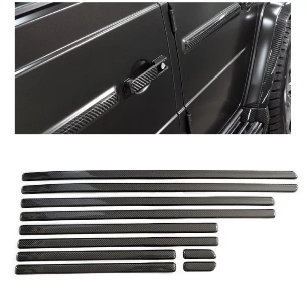  - Mercedes-Benz - Sidolister i kolfiber till Mercedes-Benz G-Klass G-Wagon W463A set 10 st - 1 - Förbättra din Mercedes-Benz G-