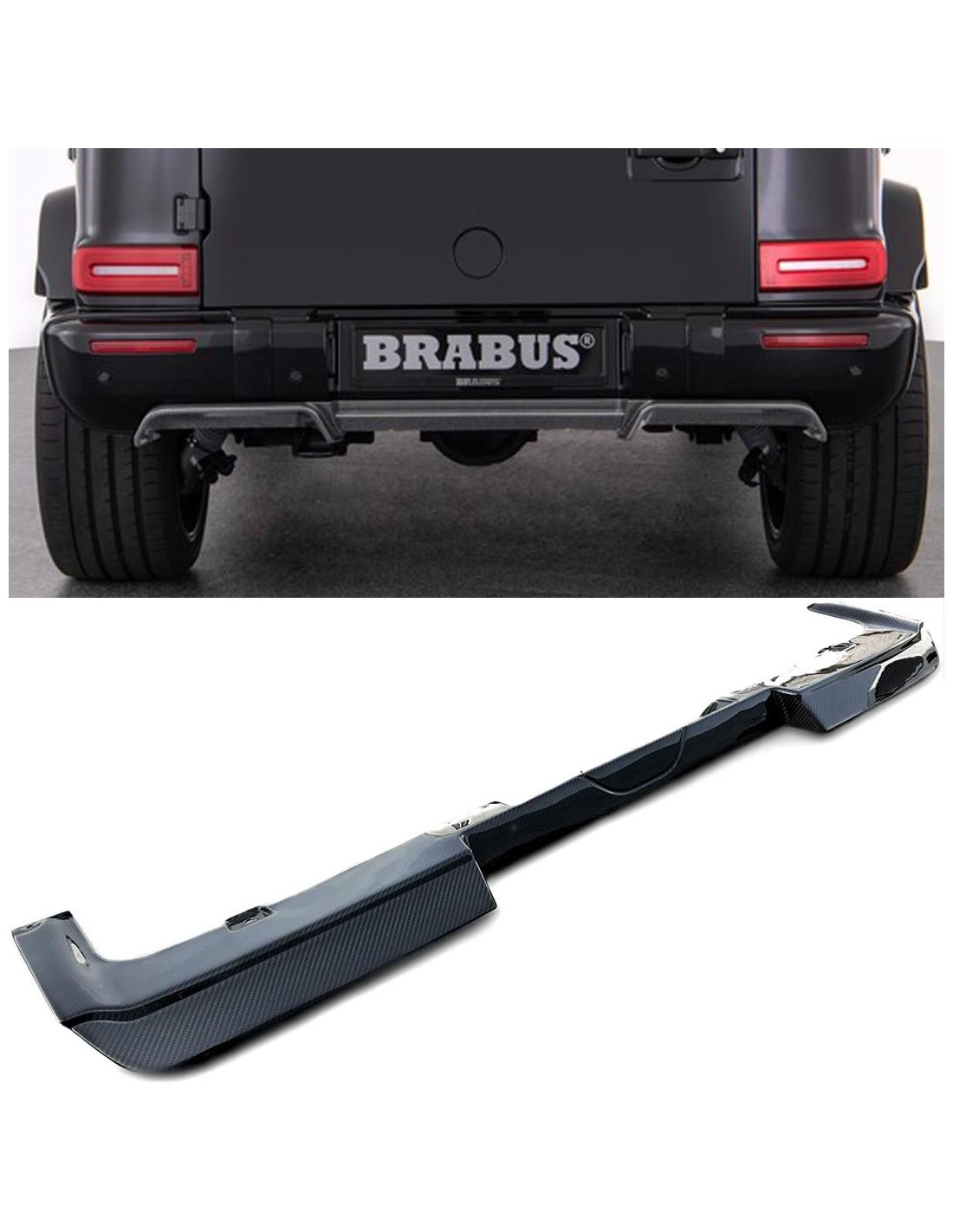  - Mercedes Benz - Дифузор заднього бампера AMG з вуглецевого волокна для Mercedes-benz w463a g-wagon g-класу - 1 - Підніміть св