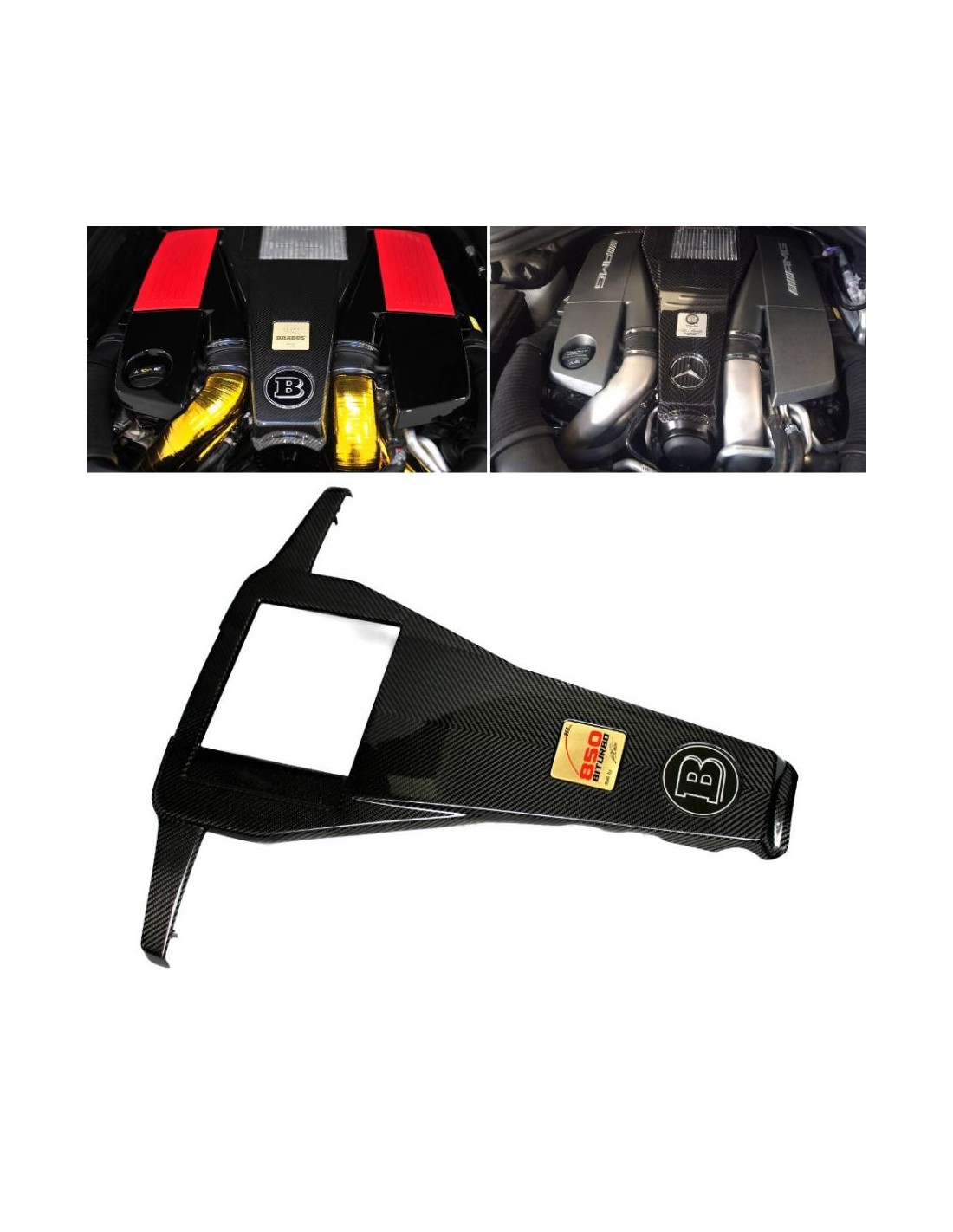 - Mercedes-Benz - Cobertura do motor AMG em fibra de carbono com emblemas para Mercedes-Benz G-Wagon W463 G63 - 1 - Melhore o s  - Mercedes-Benz - Cobertura do motor AMG em fibra de carbono com emblemas para Mercedes-Benz G-Wagon W463 G63 - 1 - Melhore o s
