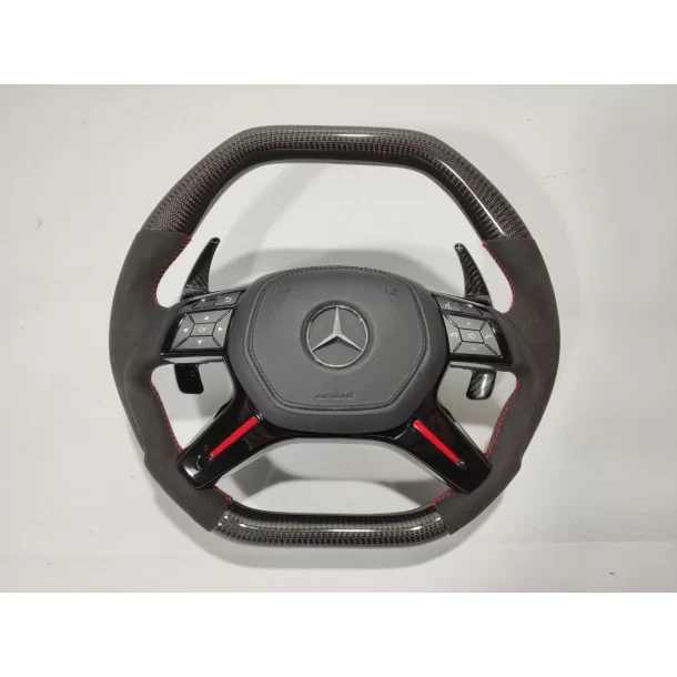  - Steering Wheels - Mercedes-Benz ML W166 GL GLS GLE W292 G W463 W212 E Ratt Carbon Alcantara - 1 - Köp Mercedes-Benz ML W166 G