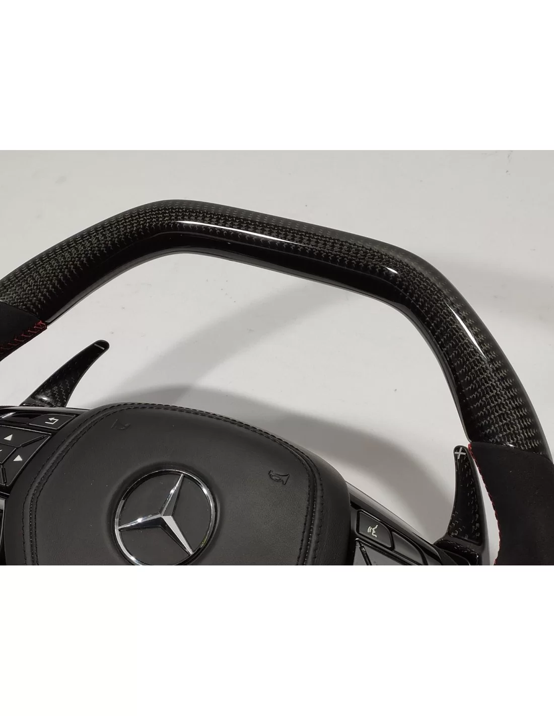  - Steering Wheels - Mercedes-Benz ML W166 GL GLS GLE W292 G W463 W212 E Stuur Carbon Alcantara - 5 - Mercedes-Benz ML W166 GL G