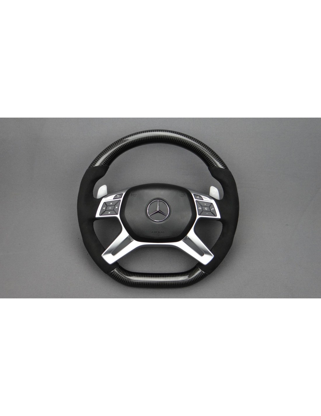  - Steering Wheels - Mercedes-Benz ML W166 GL GLS GLE G W463 W212 E Ratt Carbon Alcantara - 2 - Köp Mercedes-Benz ML W166 GL GLS