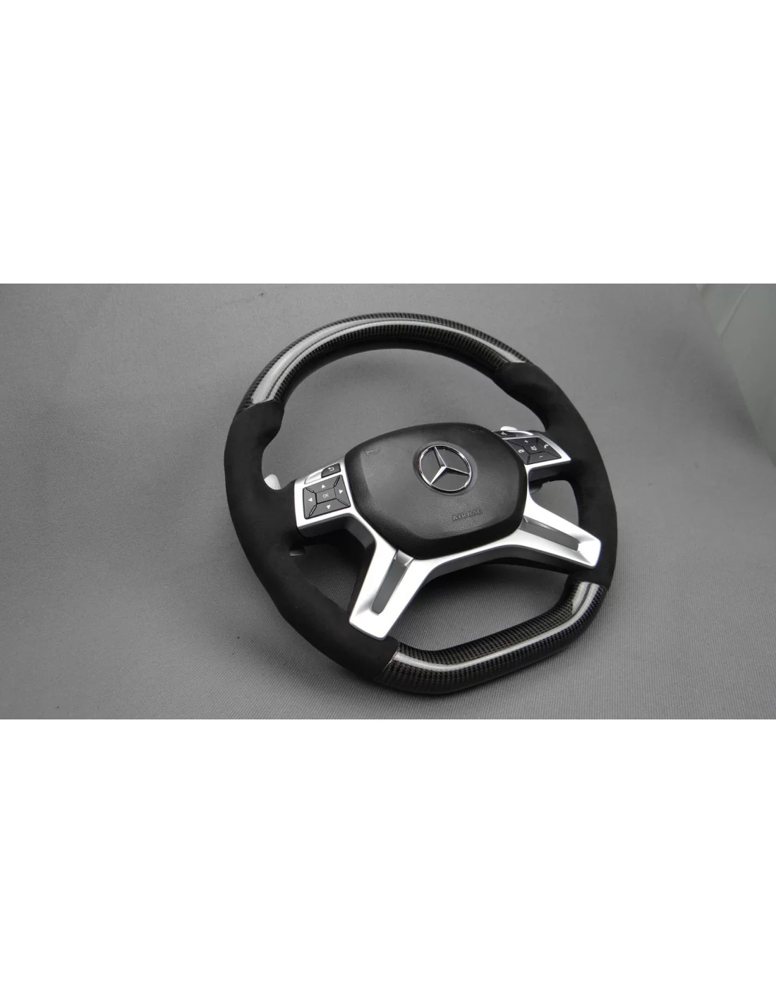  - Steering Wheels - Mercedes-Benz ML W166 GL GLS GLE G W463 W212 E Stuur Carbon Alcantara - 3 - Mercedes-Benz ML W166 GL GLS GL