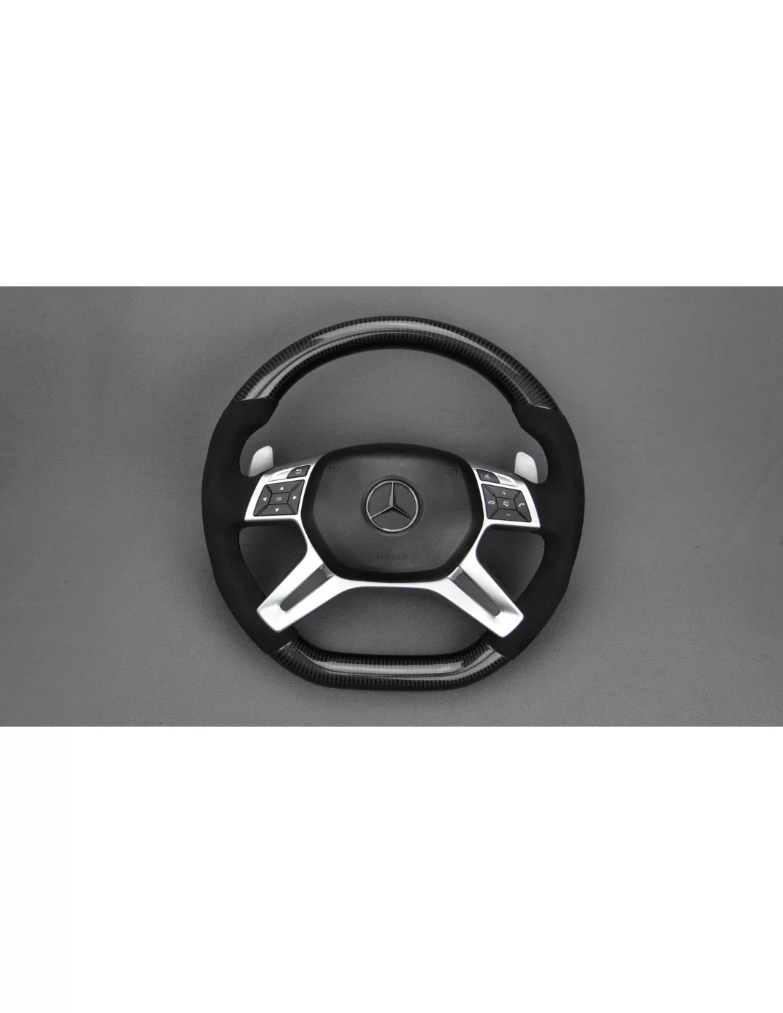  - Steering Wheels - 梅赛德斯-奔驰 ML W166 GL GLS GLE G W463 W212 E 碳阿尔坎塔拉方向盘 - 4 - 从 Tuneverse 购买梅赛德斯-奔驰 ML W166 GL GLS GLE G W463 W2