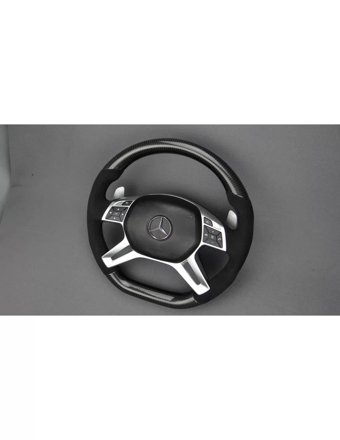  - Steering Wheels - Mercedes-Benz ML W166 GL GLS GLE G W463 W212 E Stuur Carbon Alcantara - 5 - Mercedes-Benz ML W166 GL GLS GL