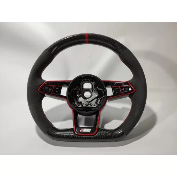  - Steering Wheels - 奥迪 TT RS R8 碳阿尔坎塔拉方向盘 - 1 - 从 Tuneverse 购买奥迪 TT RS R8 碳阿尔坎塔拉方向盘！使用优质材料提升您的驾驶体验！⚡️✔️