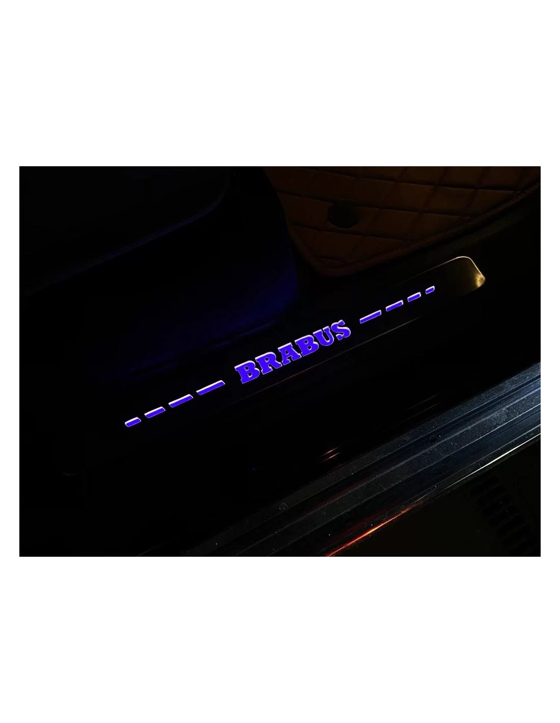 - Mercedes Benz - Seuils de porte Brabus en acier inoxydable avec éclairage LED pour Mercedes-Benz G W463A W464 - 6 - Améliorez  - Mercedes Benz - Seuils de porte Brabus en acier inoxydable avec éclairage LED pour Mercedes-Benz G W463A W464 - 6 - Améliorez