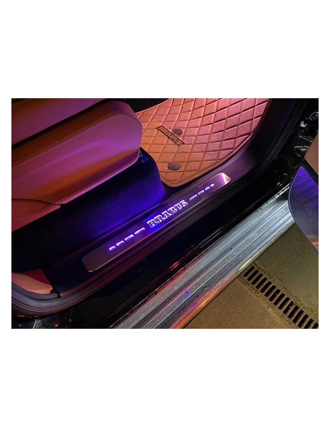  - Mercedes-Benz - 用于梅赛德斯-奔驰 G W463A W464 的不锈钢 LED Brabus 发光门踏板 - 7 - 为您的梅赛德斯-奔驰 W463A W464 车型升级钢质 LED Brabus 车门踏板，打造时尚外观，提高能见度！