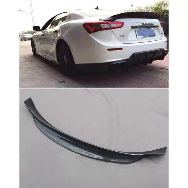  - Maserati - Spoiler in carbonio per il bagagliaio della Maserati Ghibli - 1 - Elevate lo stile della vostra Maserati Ghibli co