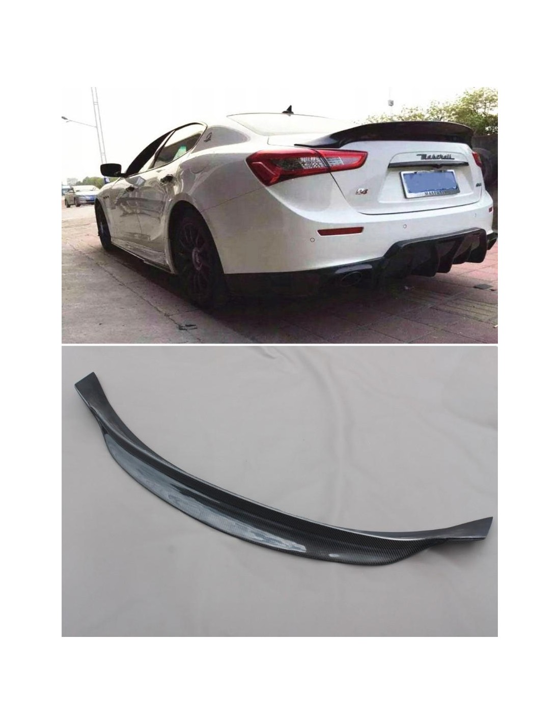 - Maserati - Spoiler in carbonio per il bagagliaio della Maserati Ghibli - 1 - Elevate lo stile della vostra Maserati Ghibli co - Maserati - Spoiler in carbonio per il bagagliaio della Maserati Ghibli - 1 - Elevate lo stile della vostra Maserati Ghibli co