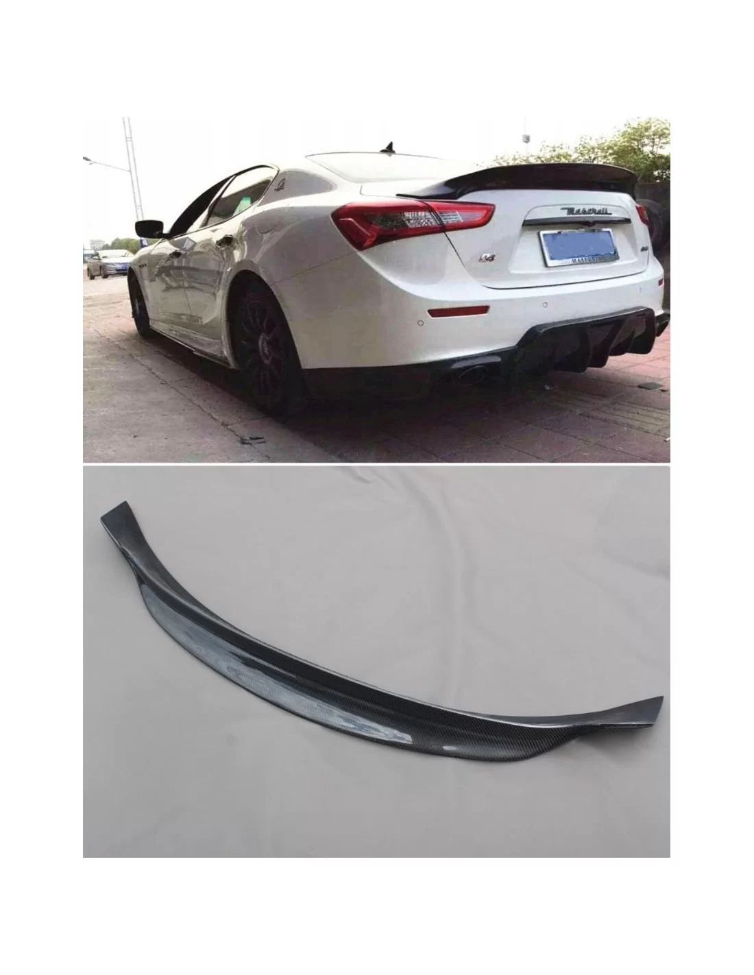 - Maserati - Maserati Ghibli Kofferraum-Spoiler aus Carbon - 1 - Verbessern Sie den Stil Ihres Maserati Ghibli mit diesem Carbo  - Maserati - Maserati Ghibli Kofferraum-Spoiler aus Carbon - 1 - Verbessern Sie den Stil Ihres Maserati Ghibli mit diesem Carbo