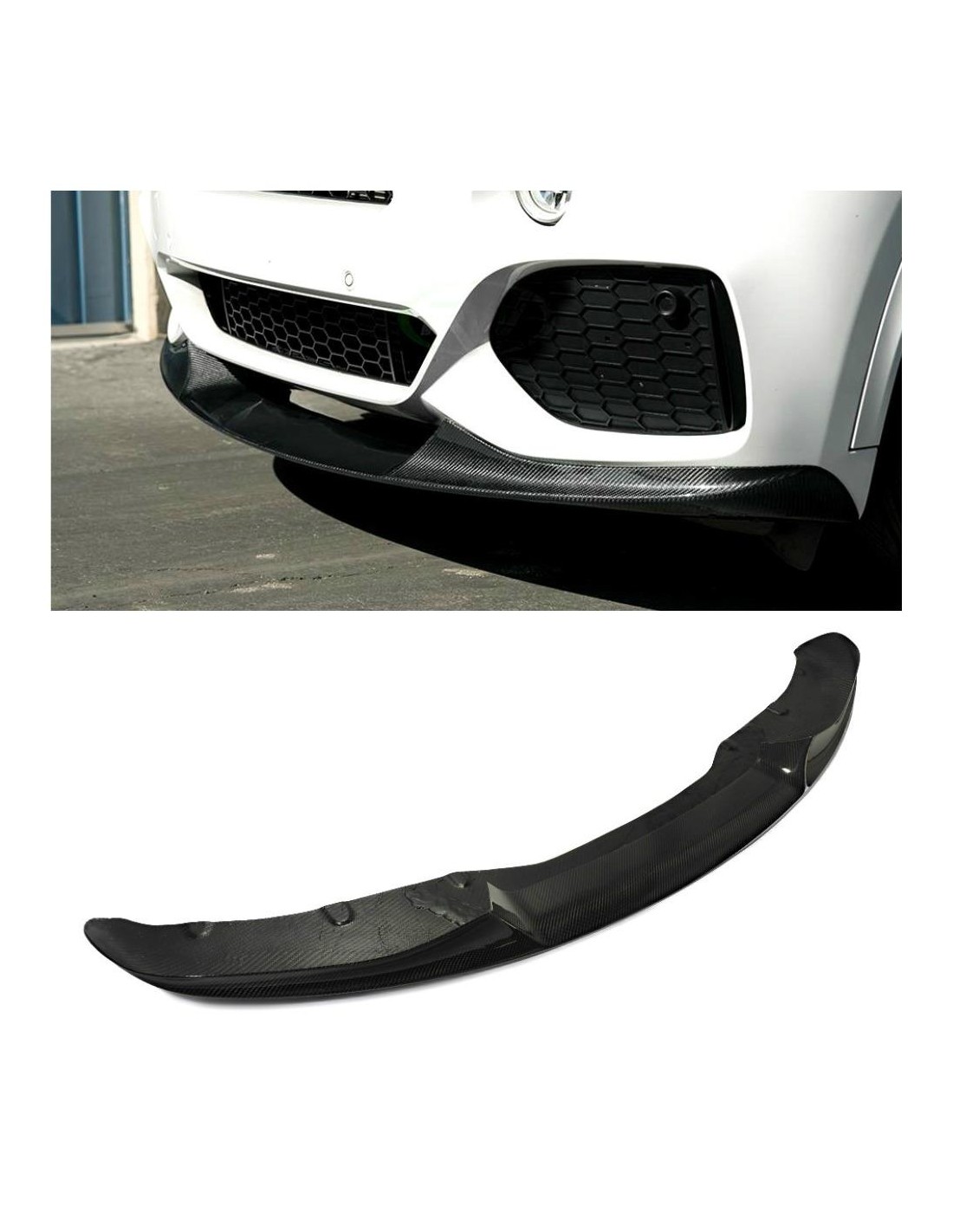 Карбоновий спойлер на передній бампер BMW X5 F15 BMW, BMW X5 2013-2018 (F15) BMW