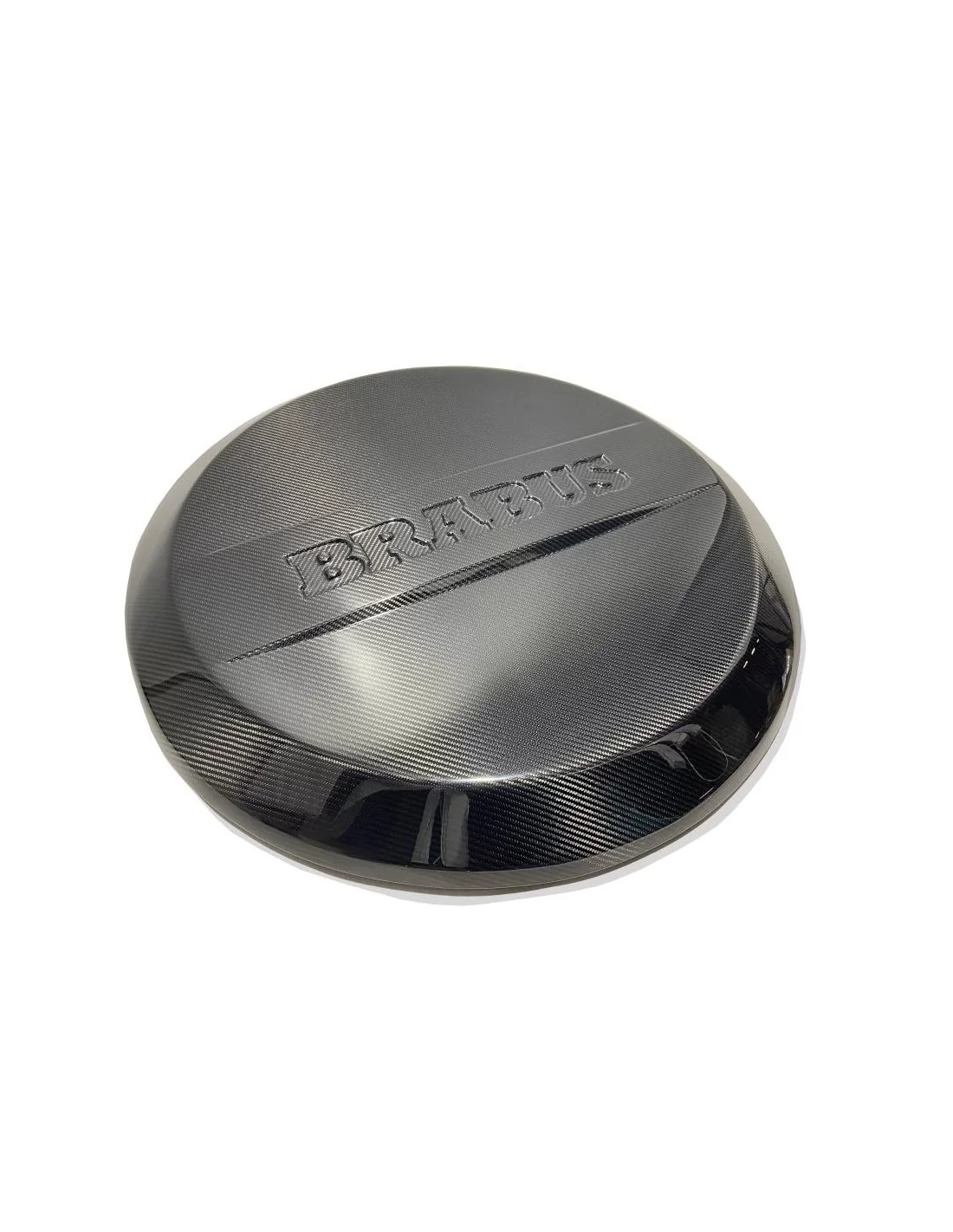  - Mercedes-Benz - Placa de cobertura da roda sobresselente traseira Brabus em fibra de carbono para Mercedes-Benz W463 Classe G