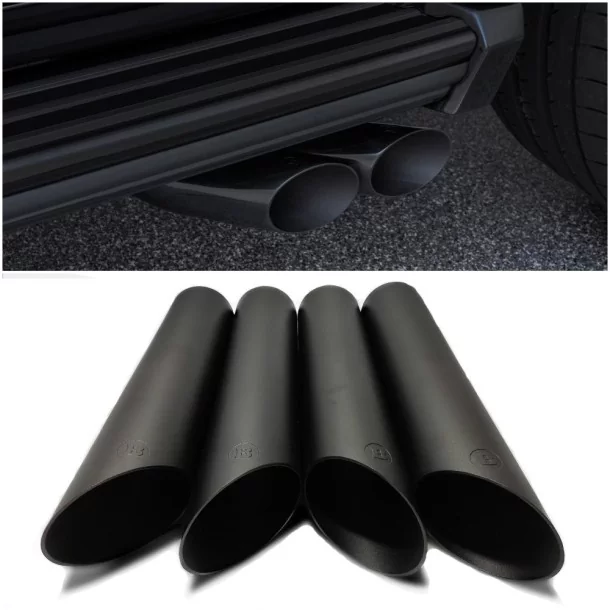  - Mercedes Benz - Pot d'échappement Brabus avec embouts en acier inoxydable NOIR pour Mercedes-Benz W463 Classe G - 1 - Amélior