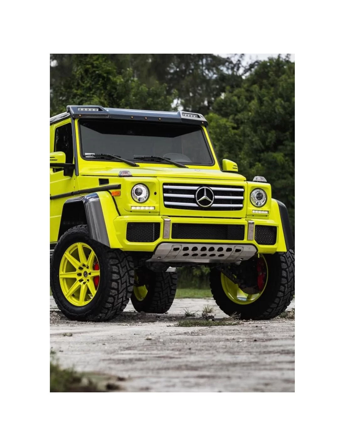  - Mercedes Benz - Fiberglas Front AMG Brabus Dachspoiler für Mercedes-Benz W463 G-Klasse 4x4 6x6 - 8 - Veredeln Sie Ihren Merce