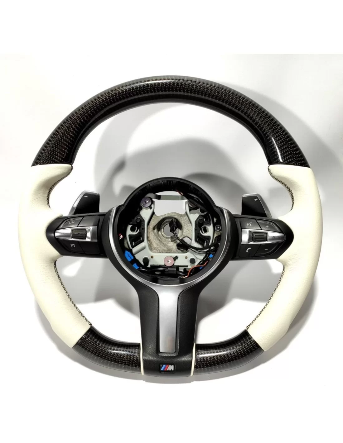- Volante - BMW F30 F15 F16 Volante Carbono Cuero Blanco - 2 - ¡Comprar Volante BMW F30 F15 F16 de Cuero Blanco Carbono en Tune - Volante - BMW F30 F15 F16 Volante Carbono Cuero Blanco - 2 - ¡Comprar Volante BMW F30 F15 F16 de Cuero Blanco Carbono en Tune