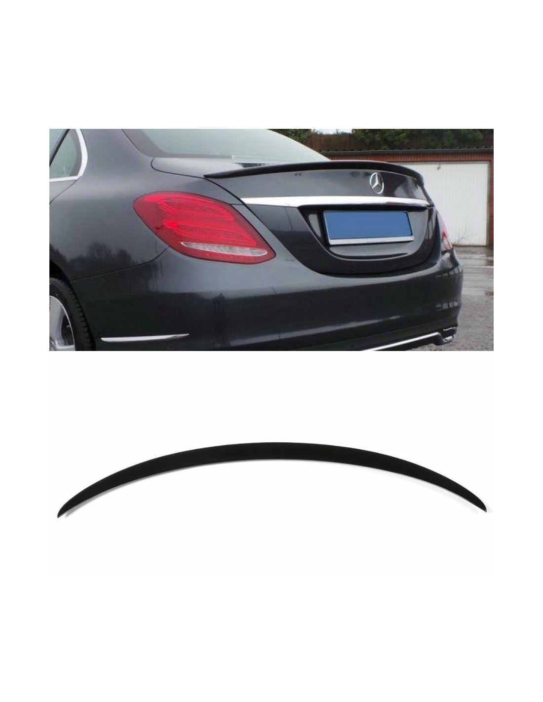  - C-Class - Mercedes-Benz W205 Spoiler i glasfiber för bakre bagageutrymmet - 1 - Uppgradera din Mercedes-Benz W205 med en håll